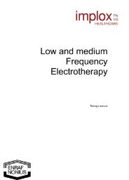 Low and medium Frequency Electrotherapy - Implox