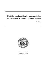 Dynamics of binary complex plasma - International Max Planck ...