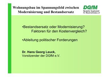 (Kostenvergleich Modernisierung und Neubau) als PDF-Datei