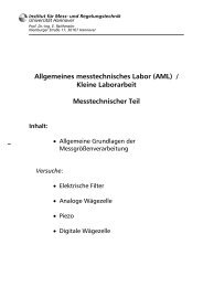 Allgemeines messtechnisches Labor (AML) - Institut fÃ¼r Mess- und ...