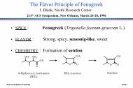 The Flavor Principle of Fenugreek - Dr. Imre Blank's Homepage