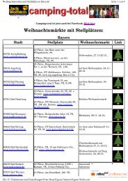 Weihnachtsmarkte und StellplÃ¤tze in Bayernl - IMS Kirrweiler