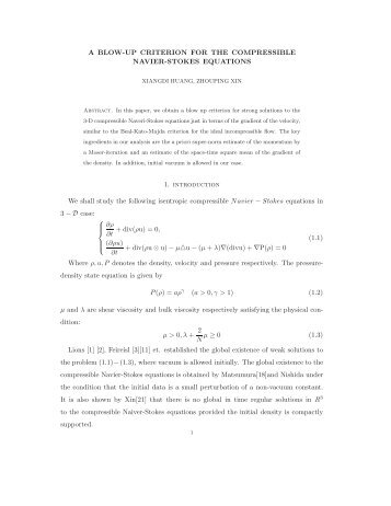 A Blow-up Criterion for the Compressible Navier-Stokes Equations