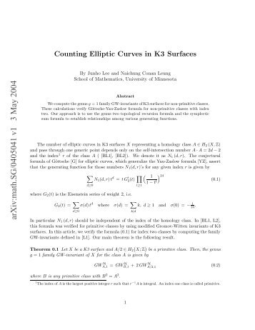 Counting elliptic curves in K3 surfaces