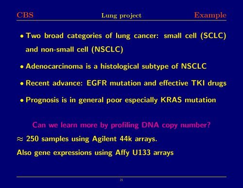 DNA copy numbers and the Circular Binary Segmentation Algorithm