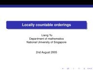 Locally countable orderings