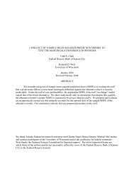 USING OUT-OF-SAMPLE MEAN SQUARED PREDICTION ...