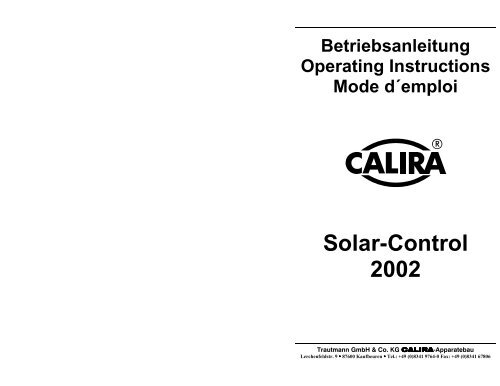 Solar-Control 2002 - Calira