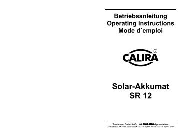 Solar-Akkumat SR 12 - Calira