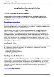 complication of myocardial infarc tion