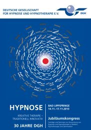 HYPNOSE - Deutsche Gesellschaft für Hypnose e.V.