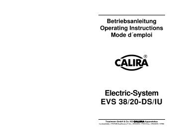 Electric-System EVS 38/20-DS/IU - Calira