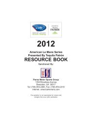 2012 American Le Mans Series Resource Book - the International ...