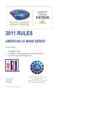 2011 RULES - the International Motor Sports Association