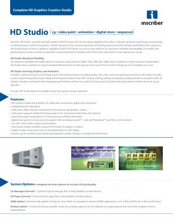 Inscriber HD Studio