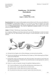 Modellierung – WS 2013/2014 Hausaufgaben - Institut für Informatik