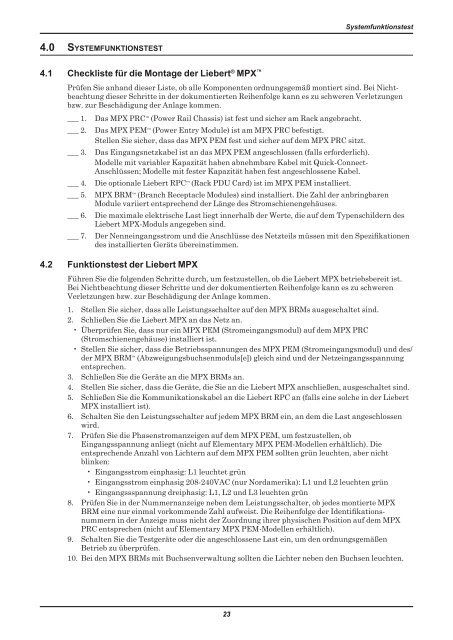 Liebert® MPX™ - Emerson Network Power