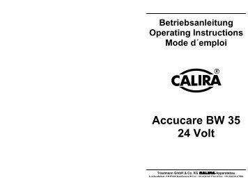 Accucare BW 35 24 Volt - Calira