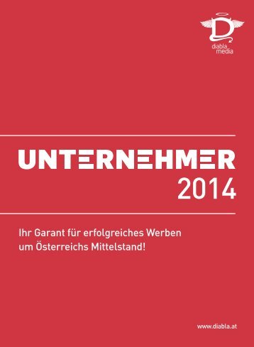 UNTERNEHMER Mediadaten - Diabla Media Verlag