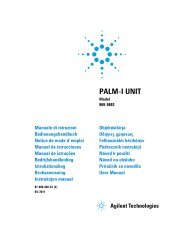 Palm-I Unit Model 969-9892 - Agilent Technologies