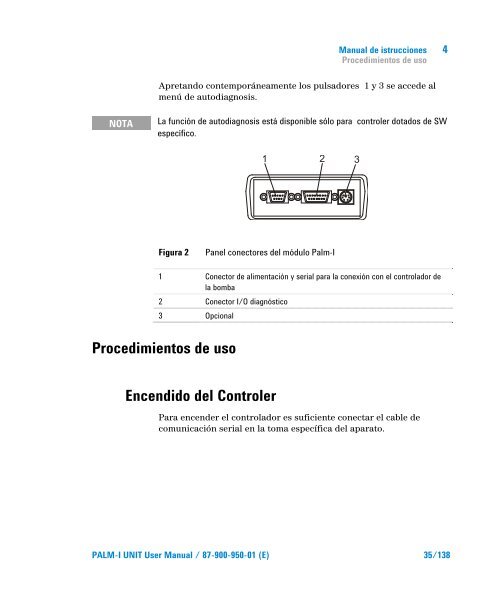 Palm-I Unit Model 969-9892 - Agilent Technologies