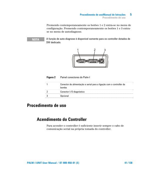 Palm-I Unit Model 969-9892 - Agilent Technologies