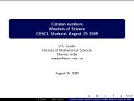 Catalan numbers - The Institute of Mathematical Sciences