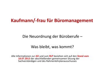 Kaufmann/-frau für Büromanagement