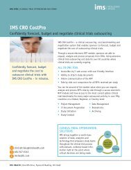 IMS CRO CostPro - IMS Health