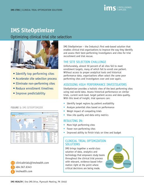 IMS SiteOptimizer - IMS Health