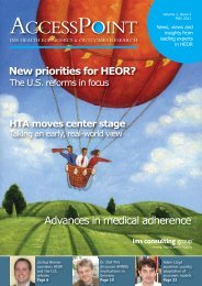 HEOR AccessPoint Report - IMS Health