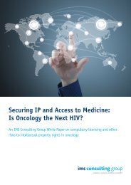 Securing IP and Access to Medicine: Is Oncology the Next HIV?