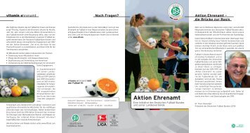 vitamin ehrenamt Aktion Ehrenamt â die BrÃ¼cke zur Basis ... - DFB