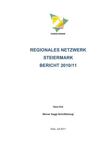 regionales netzwerk steiermark bericht 2010/11 - IMST