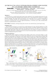 ON THE WAY TO A FULLY INTEGRATED DNA ... - IMTEK