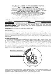 dna based sample-to-answer detection of bacterial ... - IMTEK