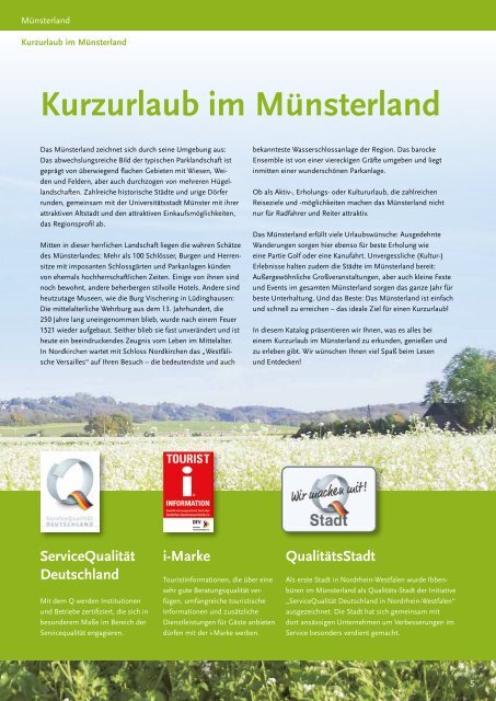 Kurzurlaub Münsterland 2014