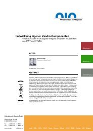 Entwicklung eigener Vaadin-Komponenten - OIO GmbH