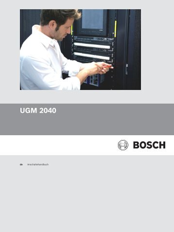 UGM 2040 - Bosch Security Systems