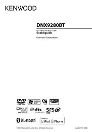 DNX9280BT - Kenwood