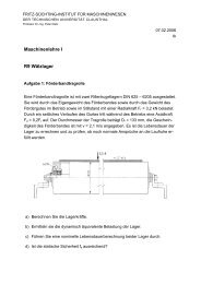 Aufgaben mit LÃ¶sung - Institut fÃ¼r Maschinenwesen