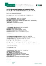 Fifth EBIM Doctoral Workshop on Economic Theory - Center for ...