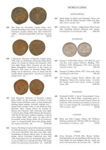 World Coins, Medals & Banknotes