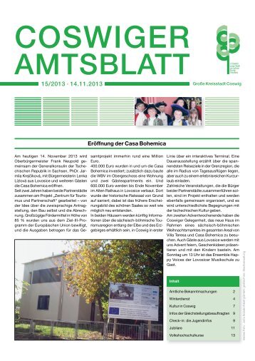 Ausgabe 15/2013 - Coswig