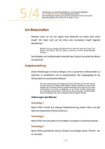 5-4 Ich-Botschaften.pdf - Integrierte Mediation