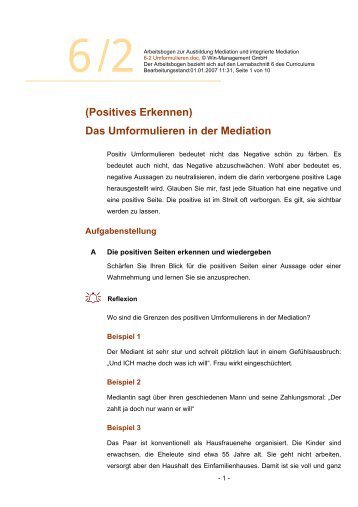 6-2 Umformulieren.pdf - Integrierte Mediation