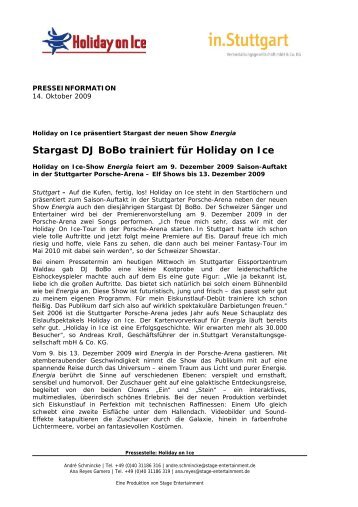 Stargast DJ BoBo trainiert fÃ¼r Holiday on Ice - in.Stuttgart