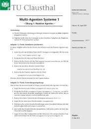 Multi-Agenten Systeme 1 - Institut für Informatik