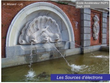 Sources d'Ã©lectrons - IN2P3