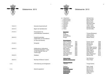 Gildejahr 2013 im PDF Format - Bürger-Schützen-Gilde von 1380